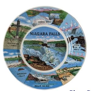 Vintage Ceramic Niagara Falls Souvenir Plate